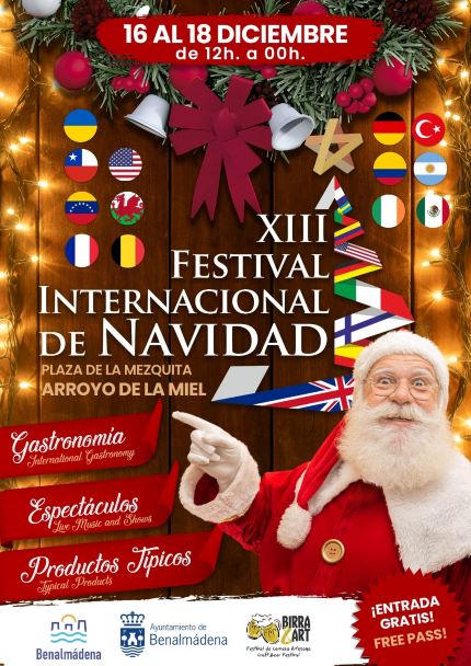 Cartel Festival Internacional de Navidad Benalmadena