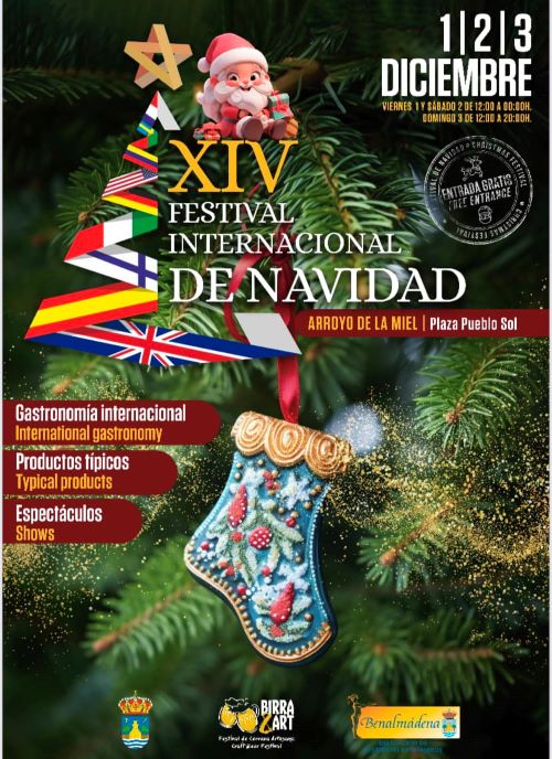Cartel Festival Internacional de Navidad de Benalmadena