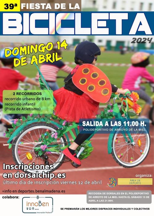 Cartel Fiesta de la Bicicleta Benalmadena 2024